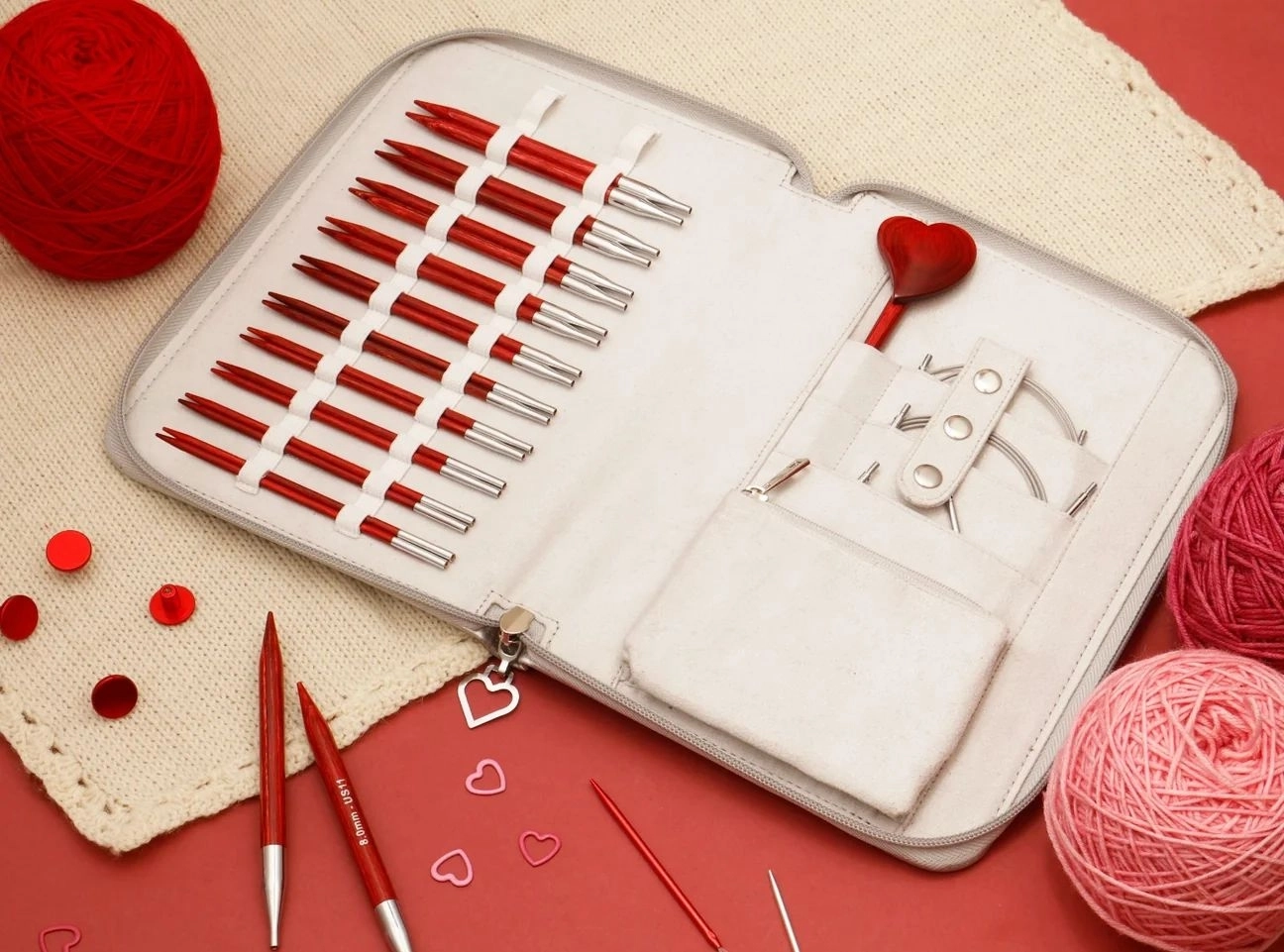 KNİTPRO AMORE DEĞİŞTİRİLEBİLİR MİSİNALI ŞİŞ SETİ (13CM)